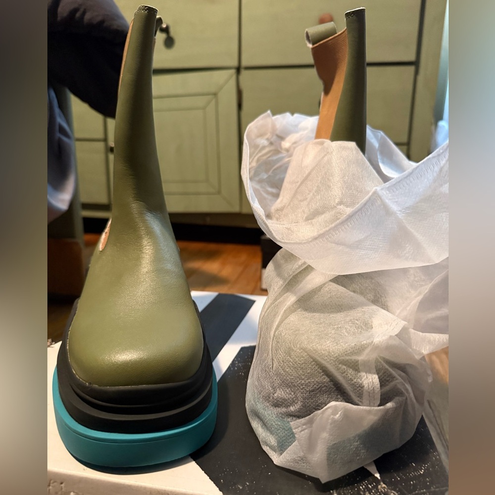 Free People Green and Blue Ankle Boots